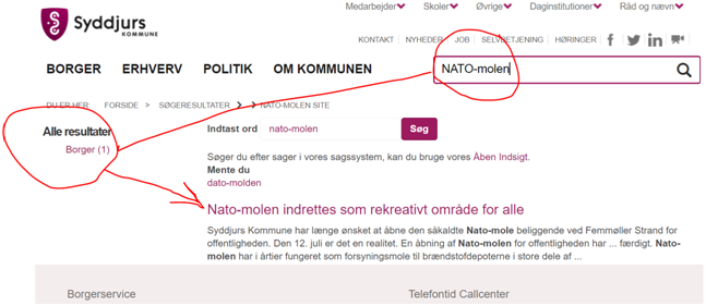 Eneste dokument om NATO-molen på Syddjurs Kommune arkiv