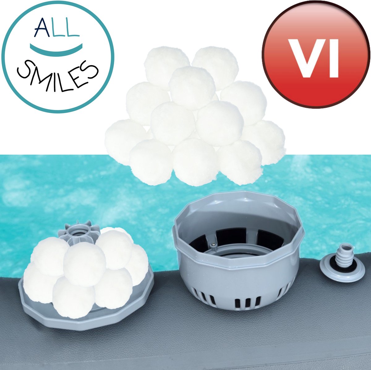 Jacuzzi Filterbollen - voor Bestway Lay-Z-Spa