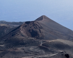 Senaste vulkanutbrottet var här, 1971. Volcán Teneguia, 427 m