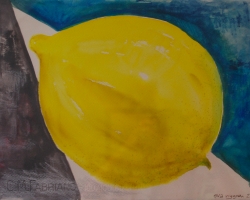 Citron. Akvarell, en av mina första i denna fas.