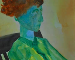 Who's afraid of Virginia Woolf? Inte jag. Akvarell.