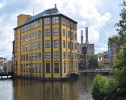 Arbetets museum i Norrköping så vackert och härligt placerat. Sveriges Venedig?