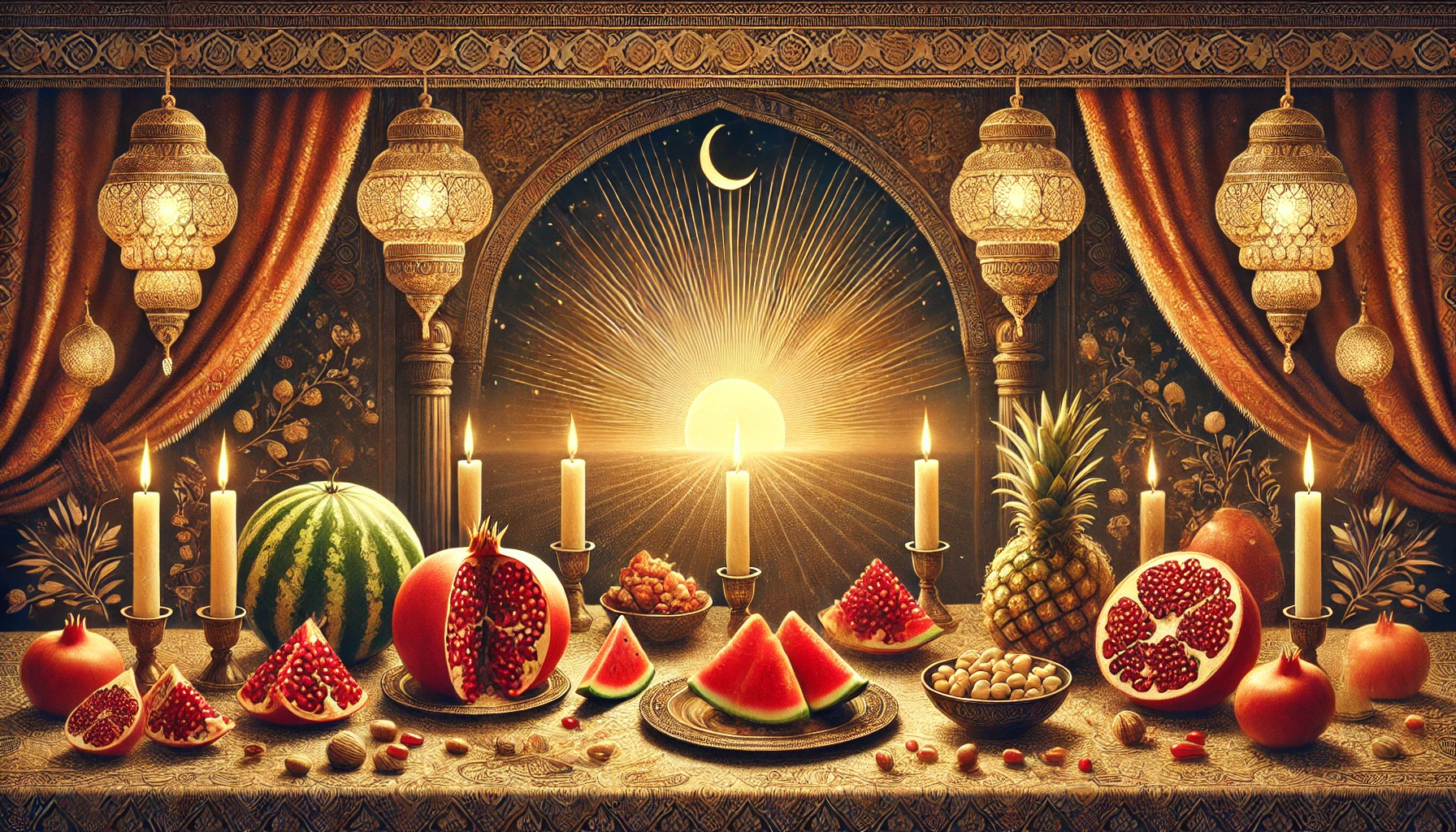 کهن میلاد خورشید، بمناسبت شب یلدا