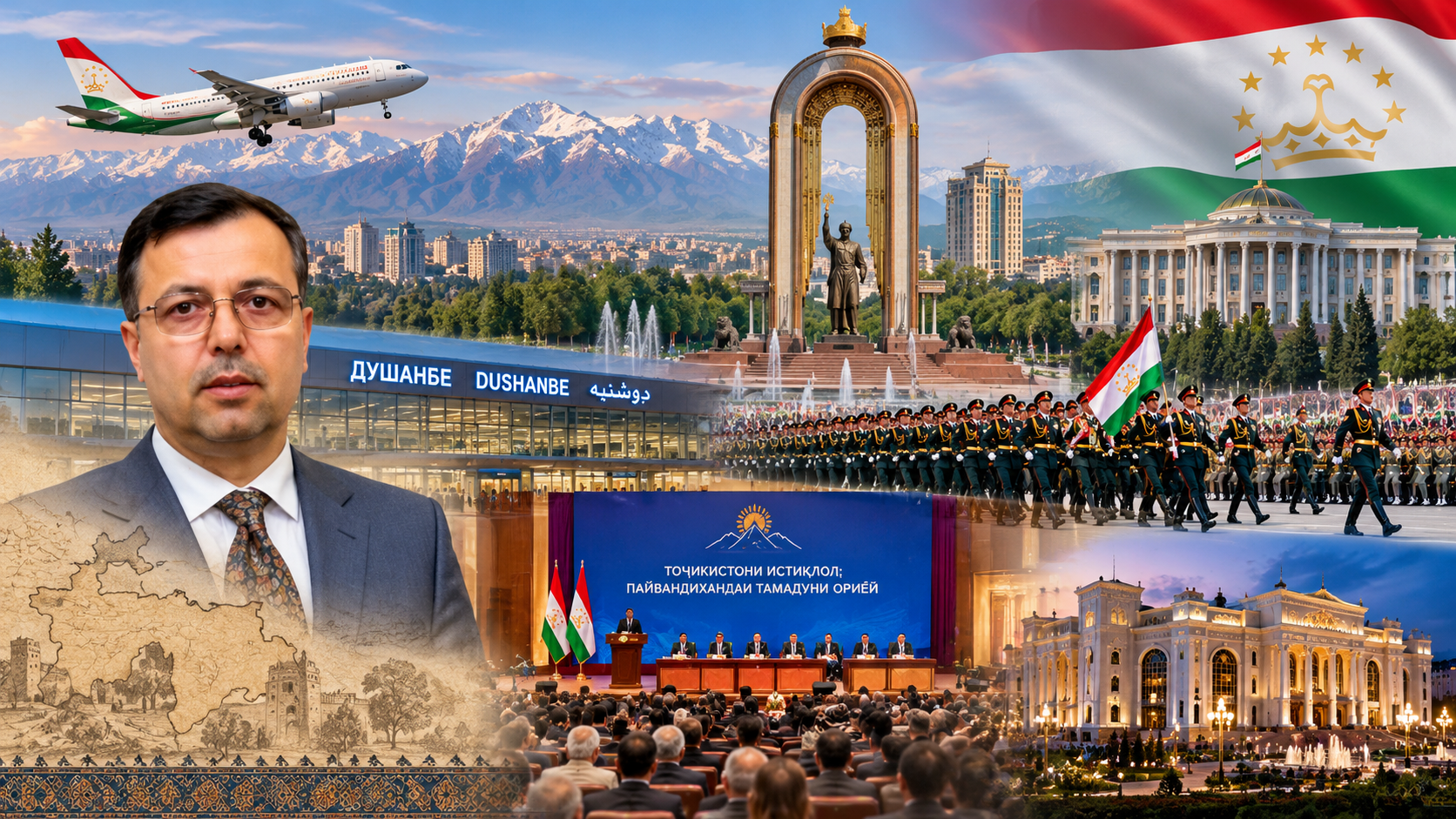 گزارش سفر به دوشنبه و شرکت در سی‌وپنجمین سالگرد استقلال جمهوری تاجیکستان 