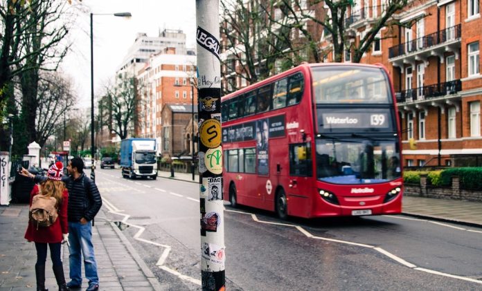 Engelsk Bus i London