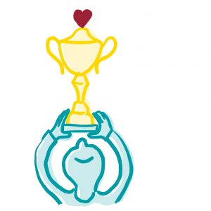 Faalangst overwinnen icoon ontwerp voor Rotterdamse ondernemer Anke Boereboom Illustraties, iconen en infographics tegen faalangst