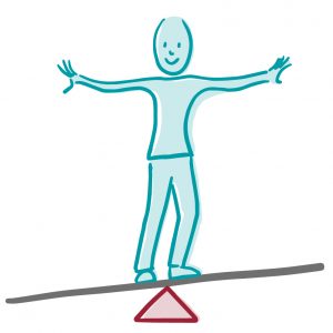 Persoonlijke effectiviteit icoon ontwerp voor Rotterdamse ondernemer Anke Boereboom Illustraties, iconen en infographics tegen faalangst