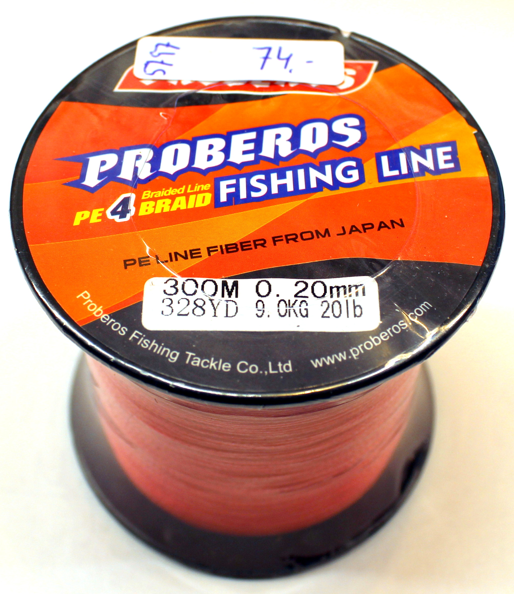 Fletline, 300 m, rød, 0,20 mm.