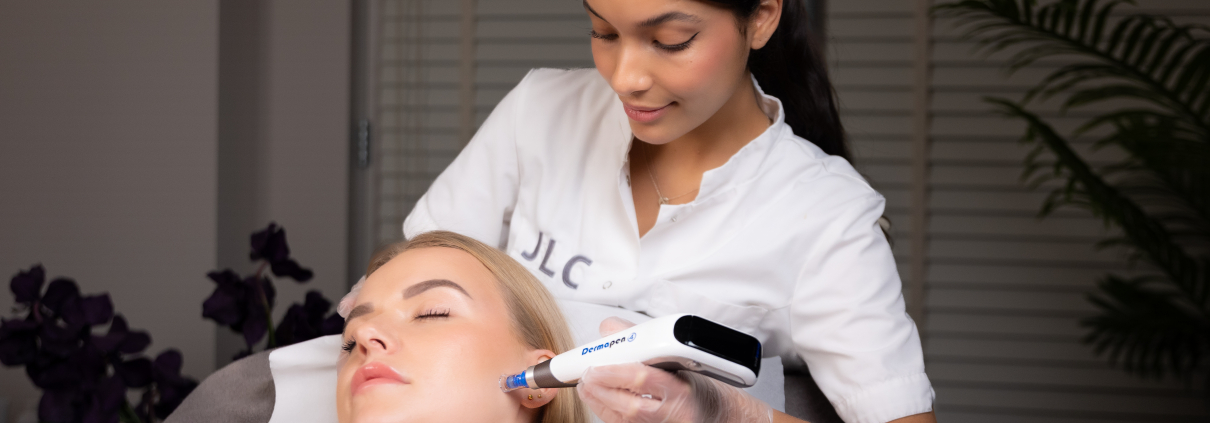 Supercombi Dermapen+peeling behandeling JLC Amsterdam