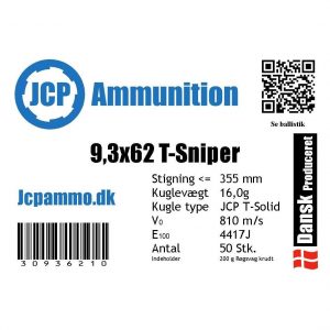 9,3x62 T-Sniper 16,0g