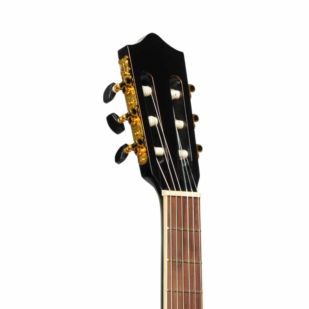 STAGG SCL60 TCE-BLK Svart el-akustisk klassisk gitarr med smal kropp – JD  music