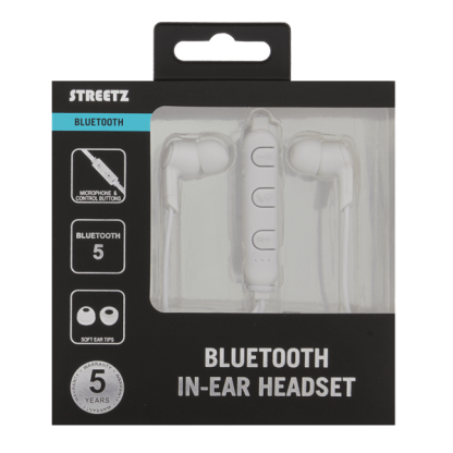 STREETZ HL-597 Bluetooth hörlurar vit