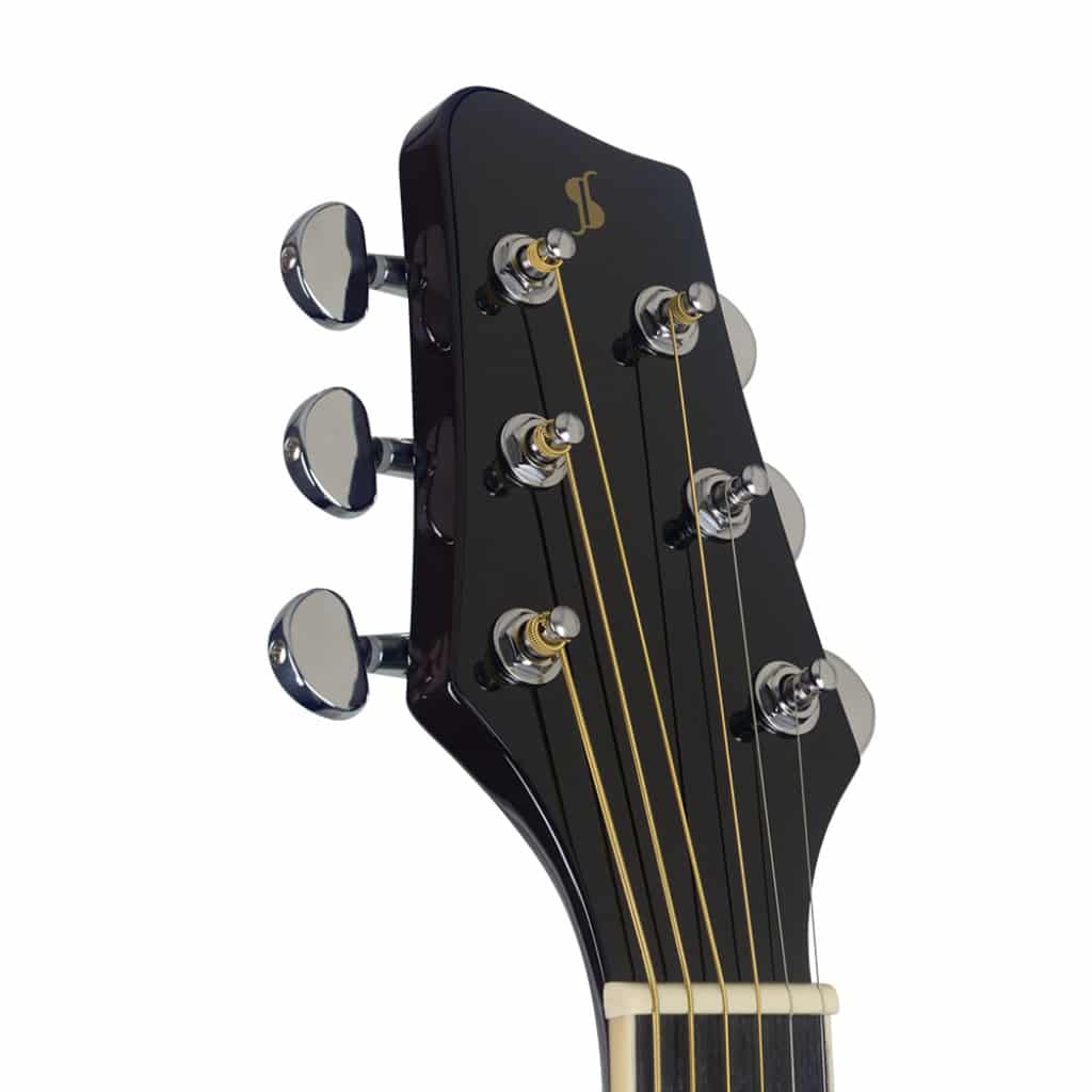 STAGG SA35 DSCE-BK Dreadnought gitarr med B-BAND preamp Svart – JD music