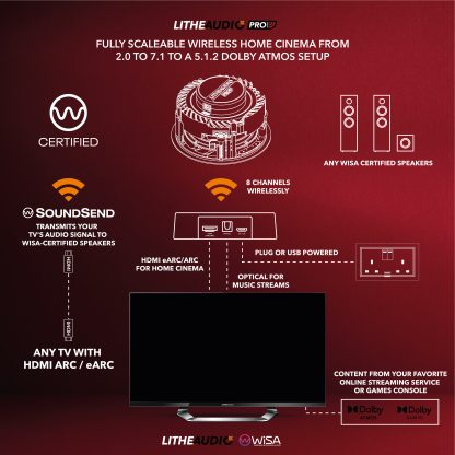 LITHE AUDIO PRO Wisa Modul för trådlös överföring från TV till högtalare