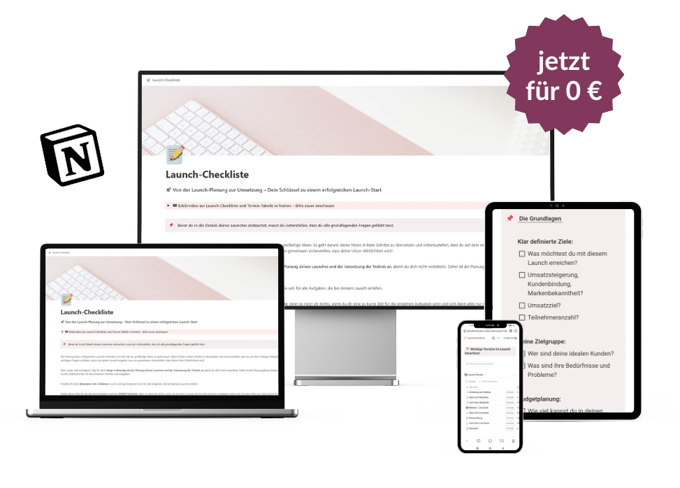 Launch Checkliste
