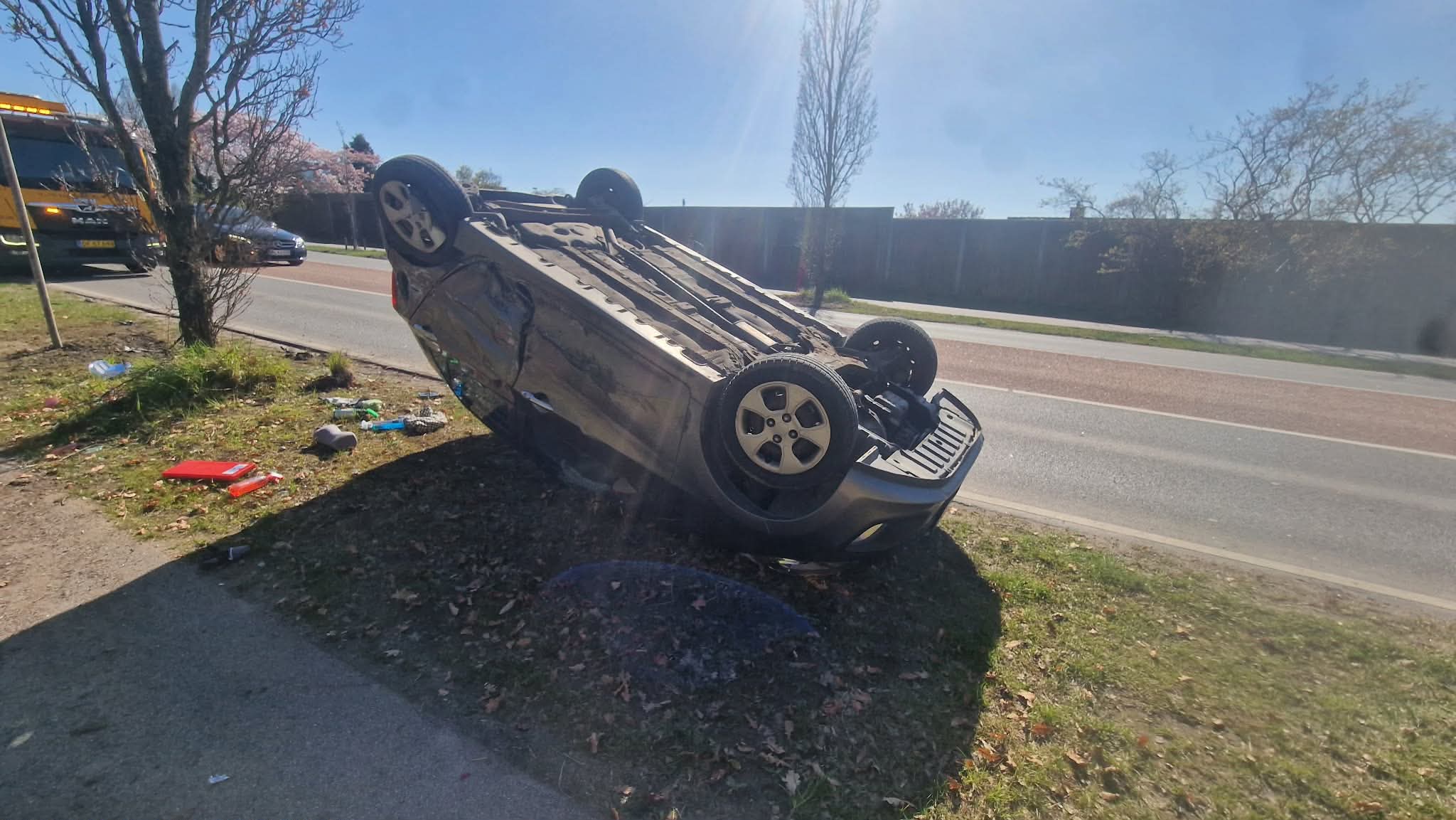 Færdselsuheld på Østre Ringvej i Næstved