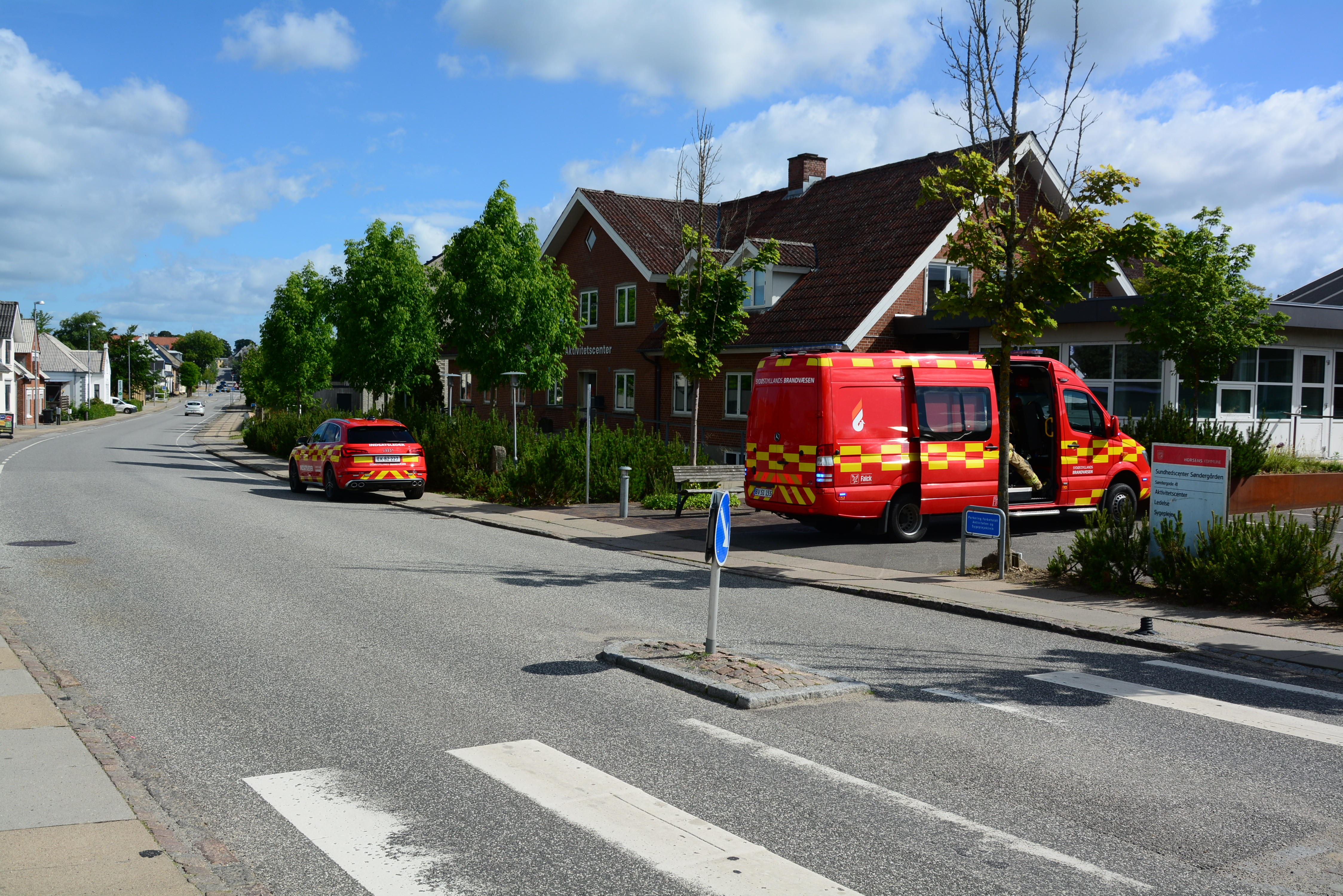 Brandvæsenet kaldt til Sundhedscenter i Brædstrup