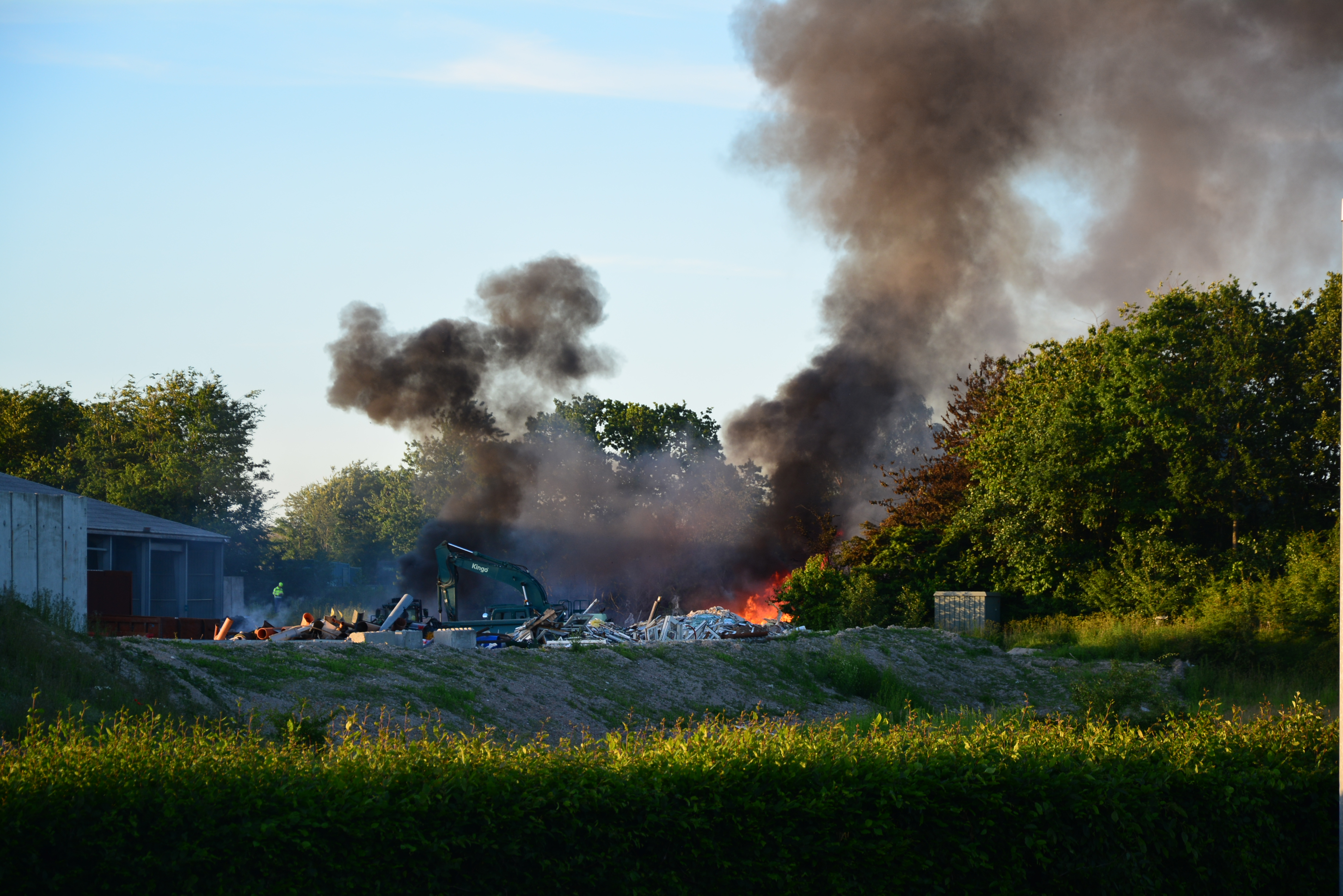 Brand ved virksomhed i Silkeborg