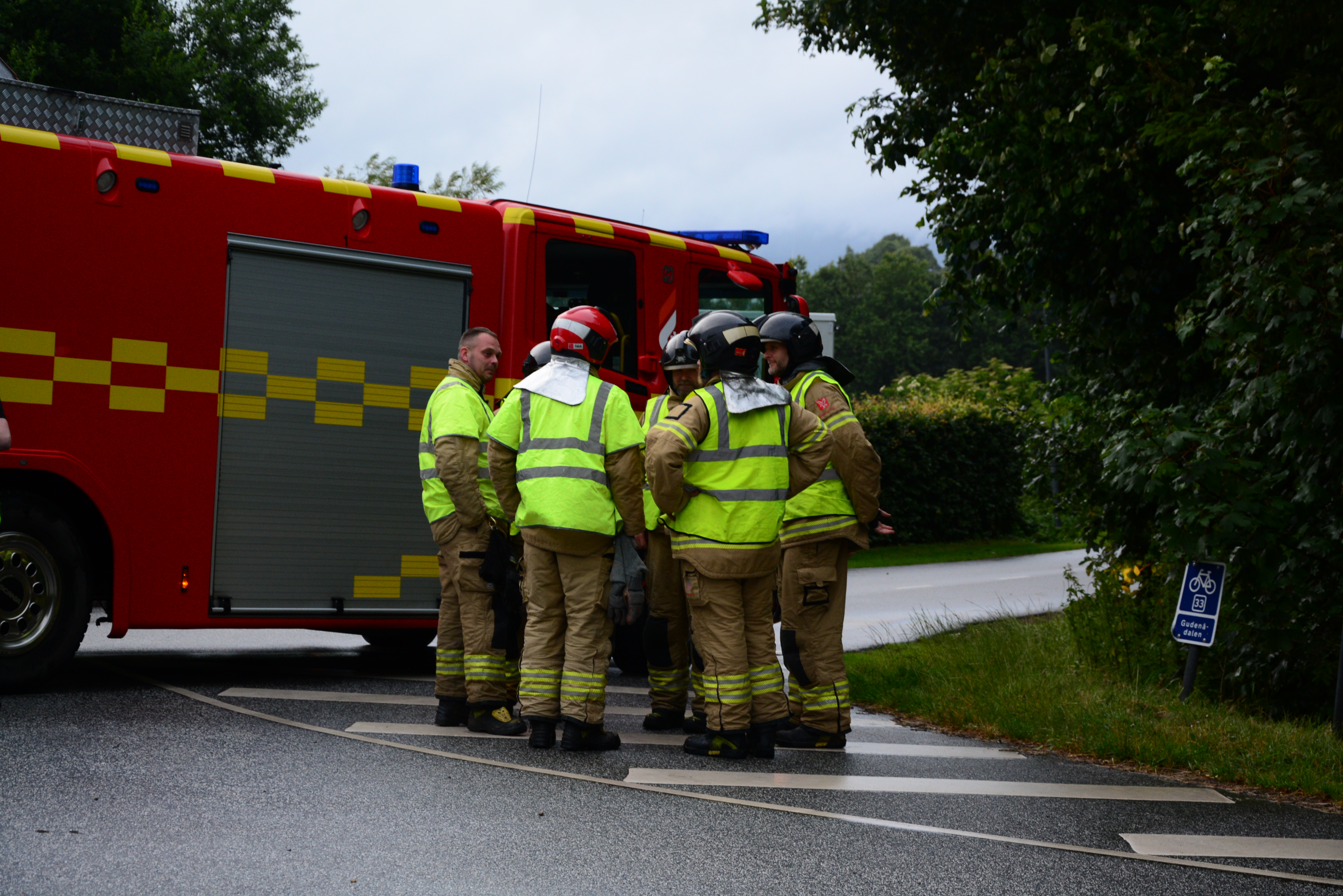 Brandvæsnet Kaldt til mindre forurening i Træden ved Brædstrup