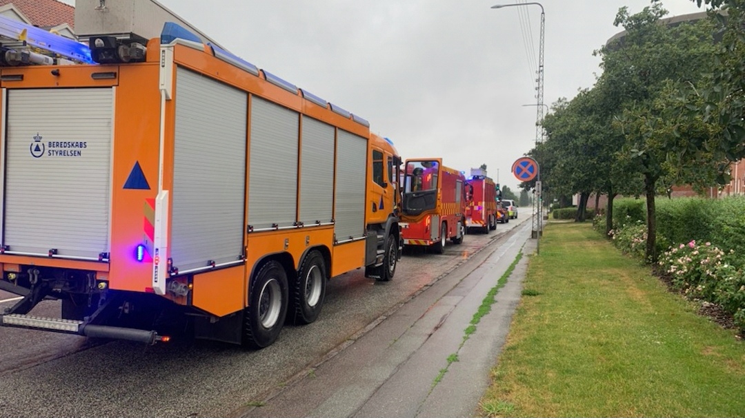 Brandvæsenet kaldt til brand i en kælder på Østre Ringvej i Næstved