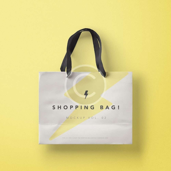 Yellow shopping bag
