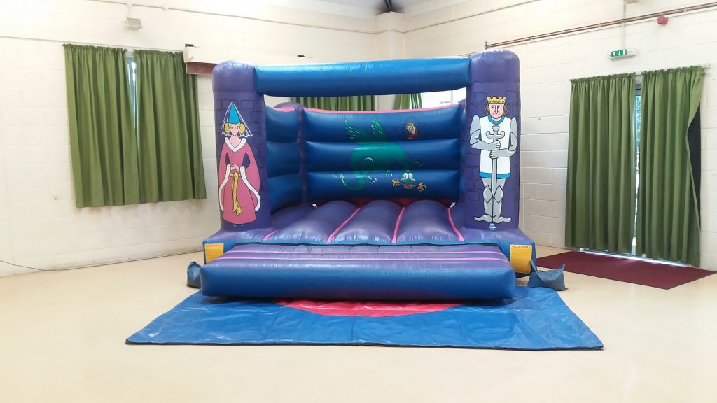 Knights Bouncy Castle for hire at Sarisbury Green Community Centre