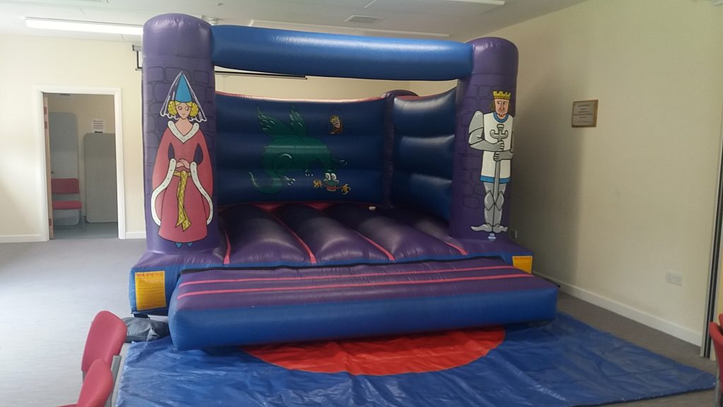 Knights and princess bouncy castle to hire at Fryern Pavilion, Chandlers Ford