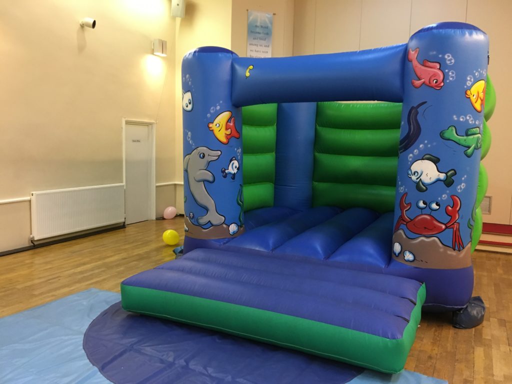 Bouncy Castle hire for birthday celebration in St Marks Church Hall, Archers Road, Southampton