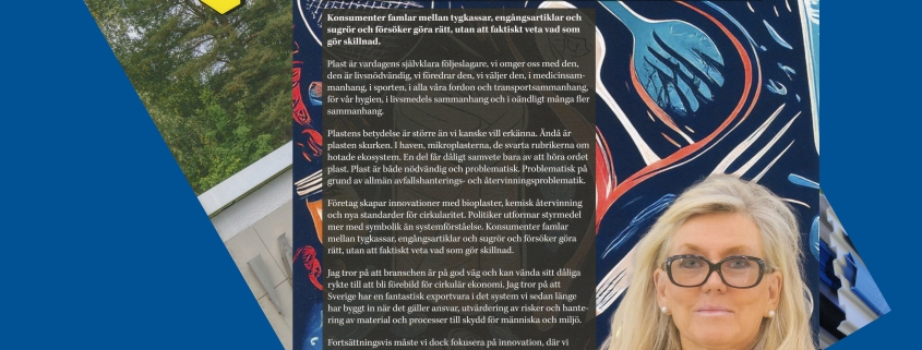 16 sanningar om plast som är lika viktiga idag. CEO Stina Delin, Polymervärlden nr 233