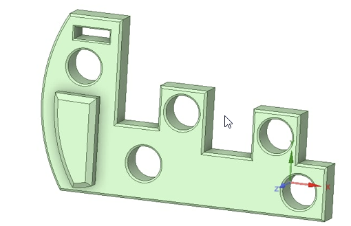 En CAD-ritning över ett nytt gångjärn till en laptop redo att 3d-printas