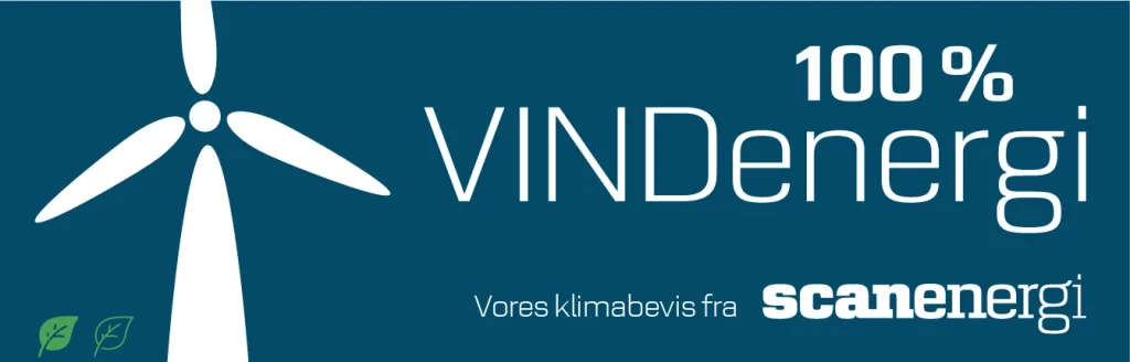 Klimabevis fra Scanenergi - 100% vindenergi