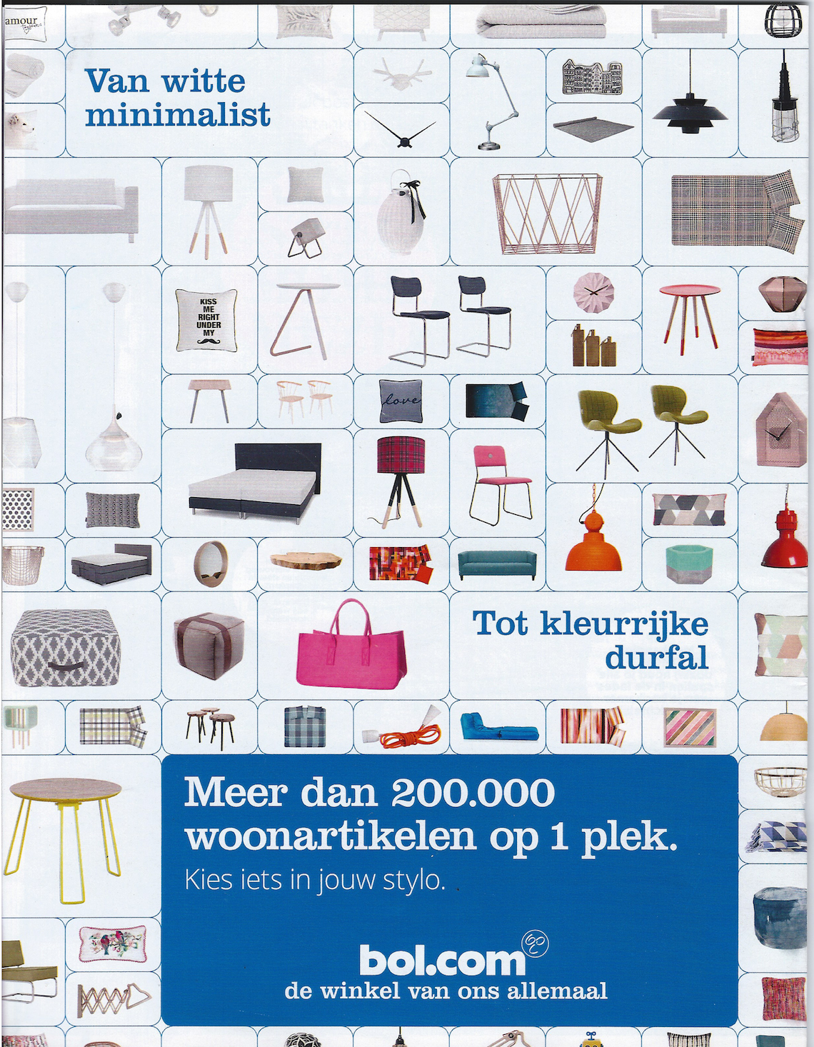 Bol Reclame magazine Wonen Telegraaf