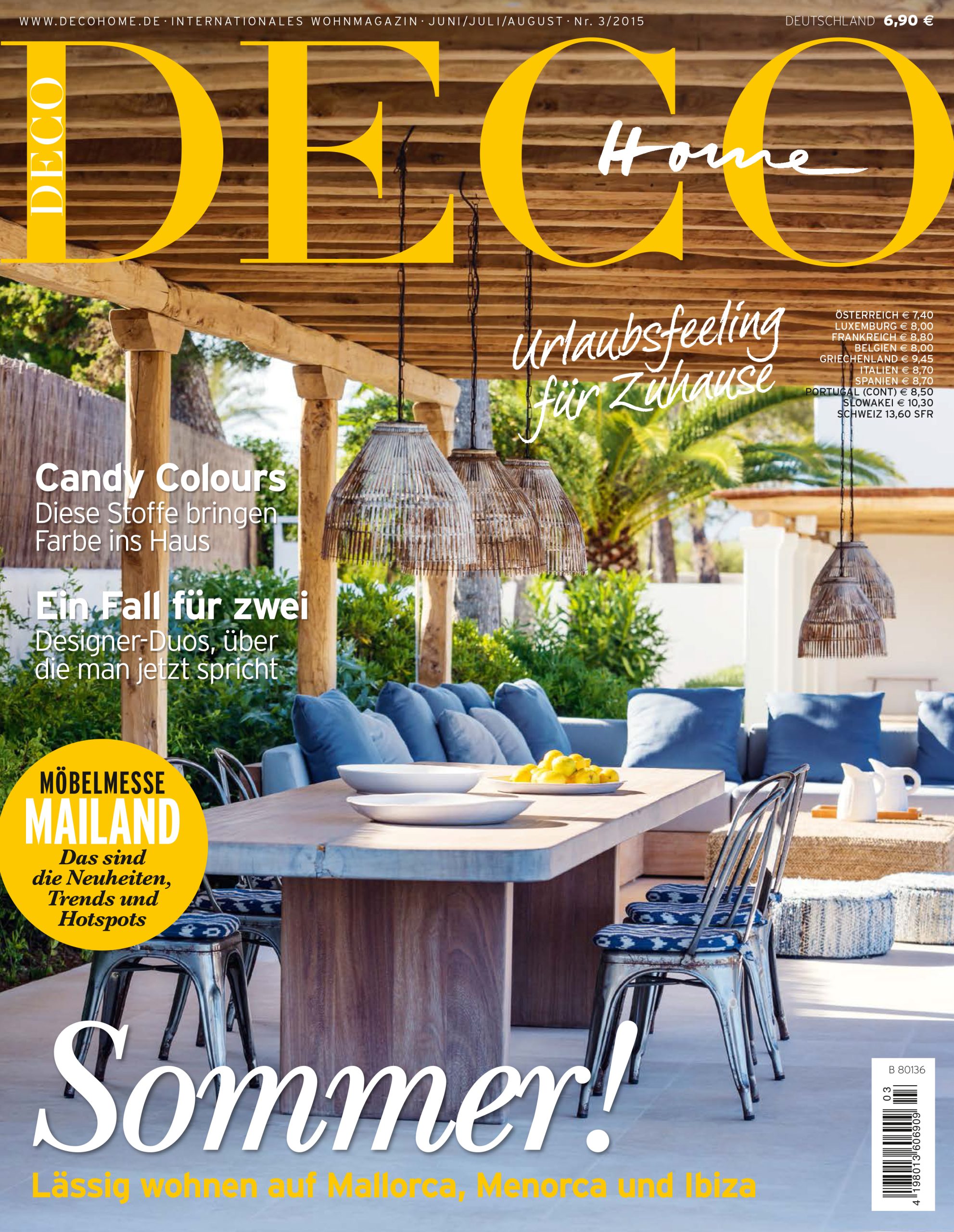 Deco Home Design Magazine Germany Juli/ Augustus  2015 NR 03,  “ Contorno N° 9 “ Side Table, pagina 115