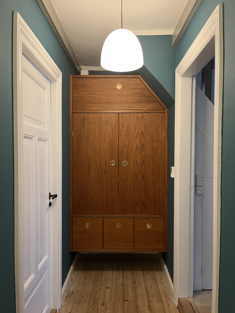 closet teak entrance