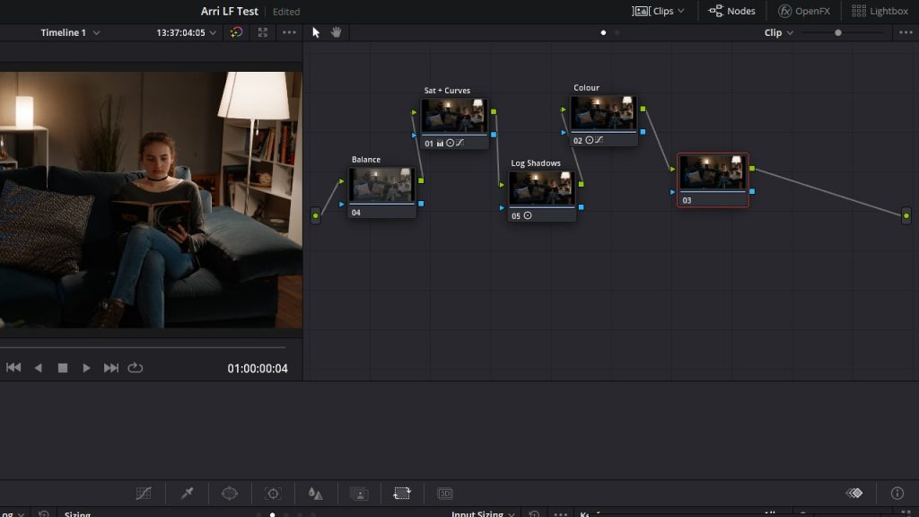 Node graph layout