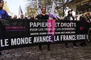 "Des droits humains pour les personnes transgenres et intersexes", le marche dans les rues à Paris