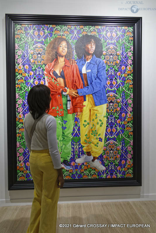 FIAC 2021 Portrait de Jesemia Pineda et Sable Boykin - Kehinde Wiley