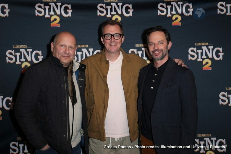 Chris Meledandri, Garth Jennings and Nick Kroll attend as Illumination and Universal Pictures celebrate a Special Screening of SING 2 at the DGA in Los Angeles, CA on Friday, December 10, 2021.(Photo: Alex J. Berliner/ABImages)