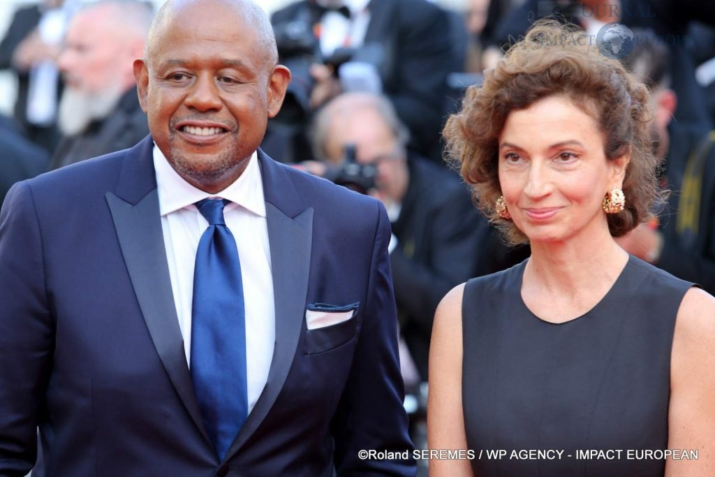 Audrey Azoulay  et Forest Whitaker