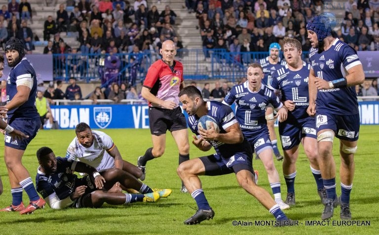 Pro D2 - 9e journée:  Colomiers vs Soyaux-Angoulême ( 45 à 16 )