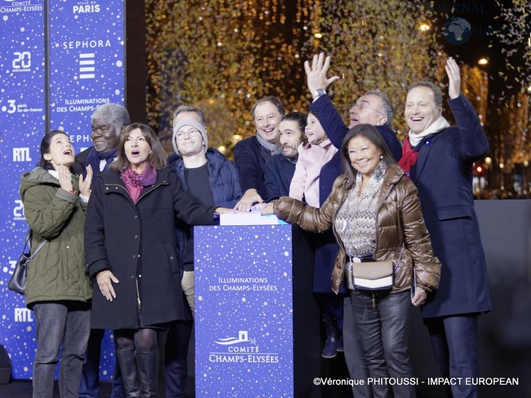 LInauguration des Illuminations de lAvenue des Champs-Elysées 2022