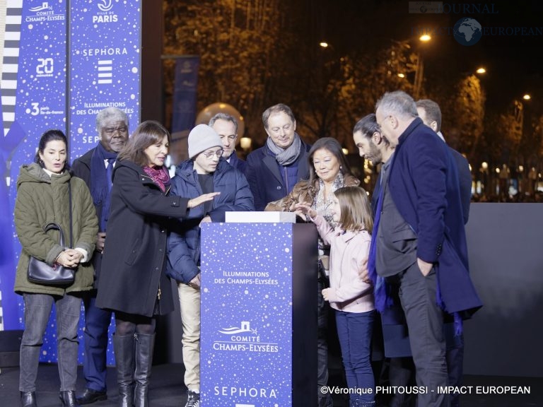 LInauguration des Illuminations de lAvenue des Champs-Elysées 2022