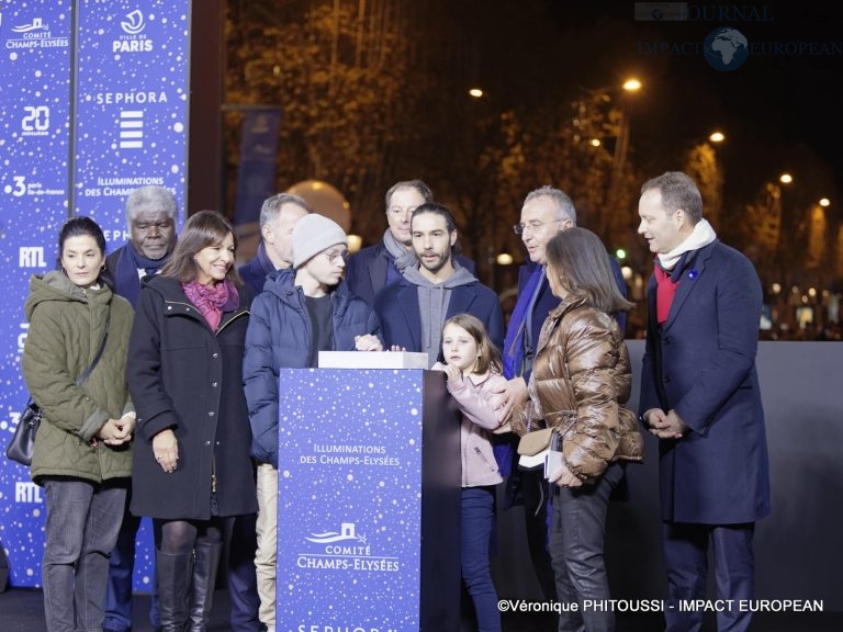 LInauguration des Illuminations de lAvenue des Champs-Elysées 2022