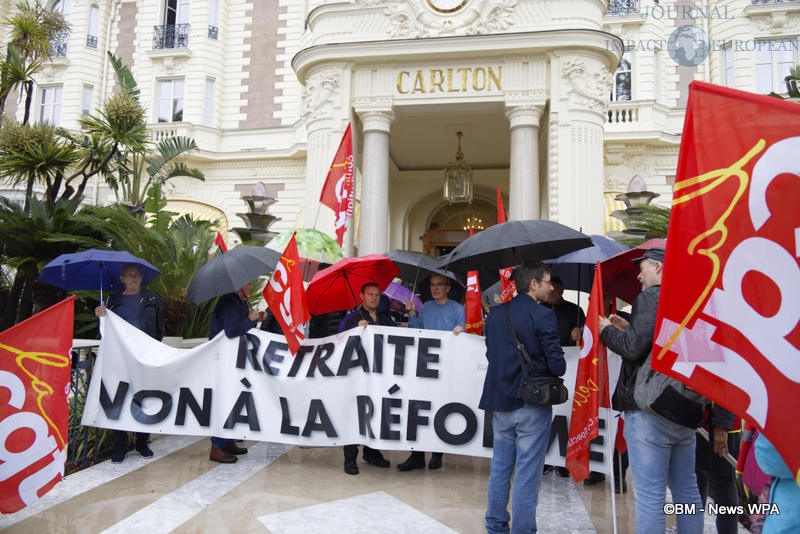 Rassemblement CGT Hôtel Garlton 01