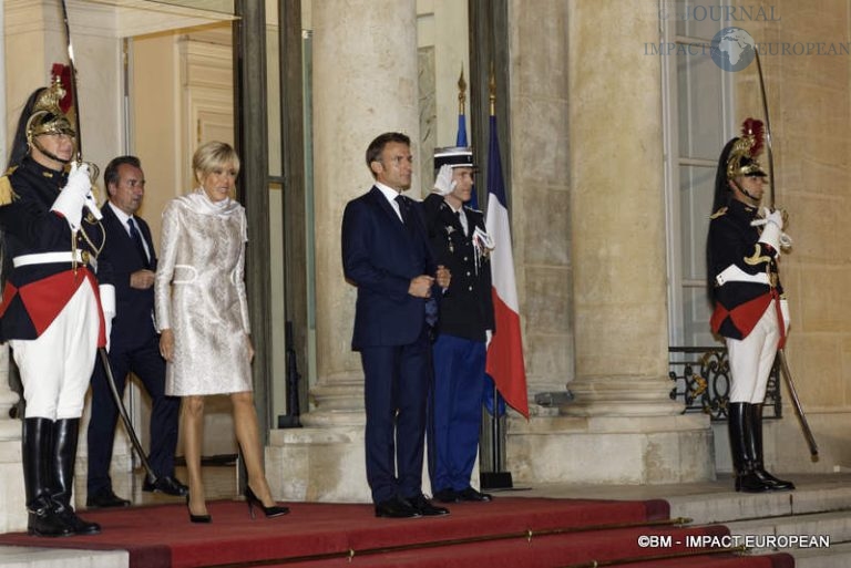 Brigitte Macron et Emmanuel Macron.