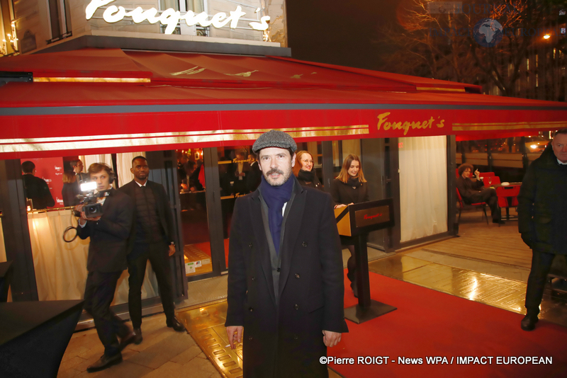 Melvil Poupaud - Dîner des nommés des César au Fouquet's Paris