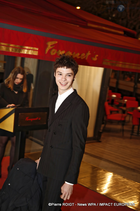 Paul Kircher - Dîner des nommés des César au Fouquet's Paris