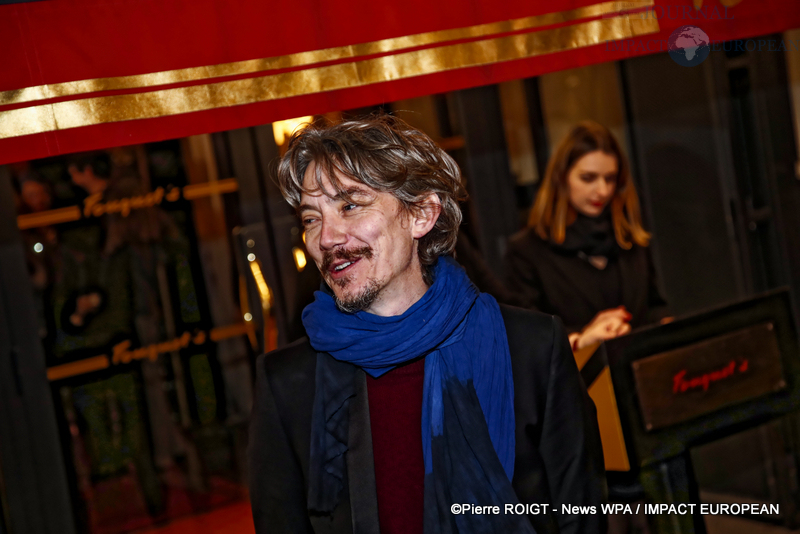 Swann Arlaud - Dîner des nommés des César 2024 au Fouquet's Paris