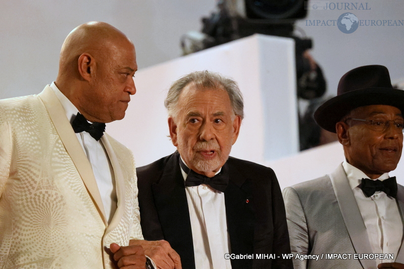 Laurence Fishburne,  Francis Ford Coppola et Giancarlo Esposito