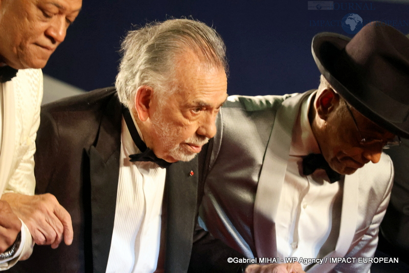 Laurence Fishburne,  Francis Ford Coppola et Giancarlo Esposito